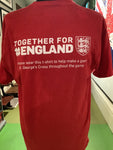 Together For England Shirt - Red XL