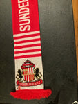 Red and white Sunderland A.F.C. scarf