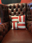 Sunderland Red and White Cushion