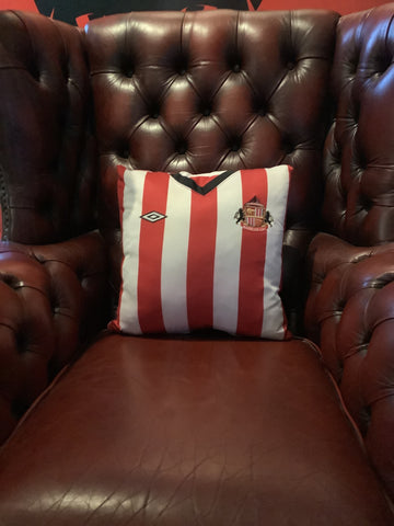 Sunderland Red and White Cushion
