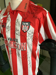 Signed by the team from farewell to Roker Park, including Charlie Hurley and many others.