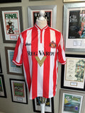 Sunderland AFC Home Shirt Size L 1999-2000 season Reg Vardy Asics