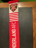 Red and white Sunderland A.F.C. scarf