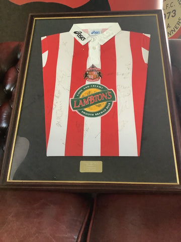 Framed 1998-99 Sunderland Signed Lambtons Shirt