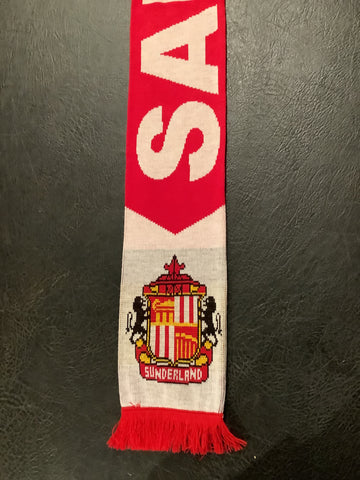 Red and white SAFC scarf