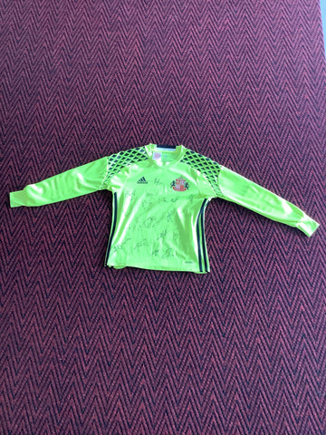 Signed Youth Sunderland padded goalkeeper Shirt