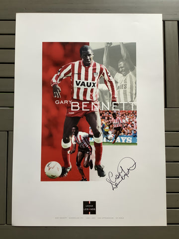 Gary Bennet Sunderland Moments Signed A3 Print