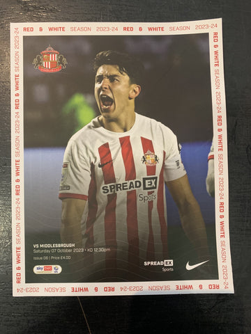 R&W - Issue 6  - SAFC vs Middlesbrough  - 07 October 2023