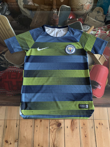 Kids 2018-2019 Man City Nike Pre-Match Training Shirt *XS*