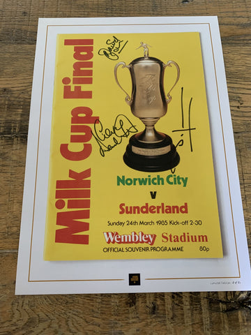 Signed Milk Cup Final Print