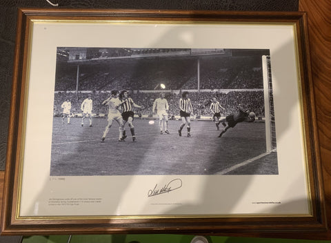 Framed Jim Montgomery Save 1973 FA Cup final