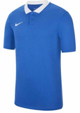 Nike Park 20 Polycotton Polo Shirt - Royal Blue/White