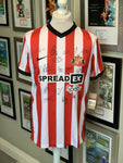 Brand New With Tags SIGNED Sunderland AFC Home Shirt Large Short Sleeve