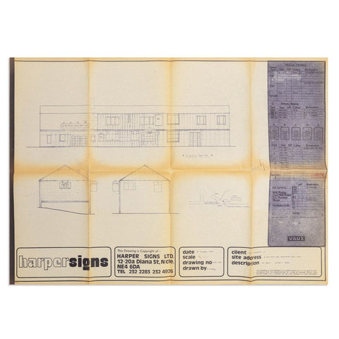 Ye Olde Black Ladd, Shaw, original VAUX plans