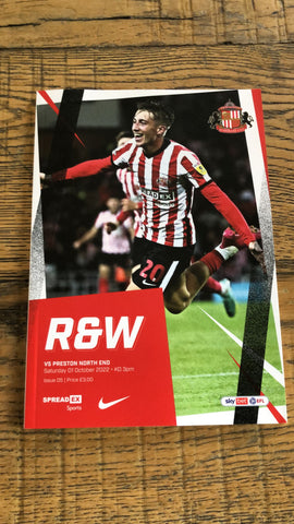 R&W - Issue 5 - SAFC vs Preston North End - 1st October 2022