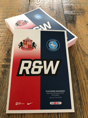 R&W - Issue 3 - SAFC vs Wycombe Wanderers - 28th August 2021