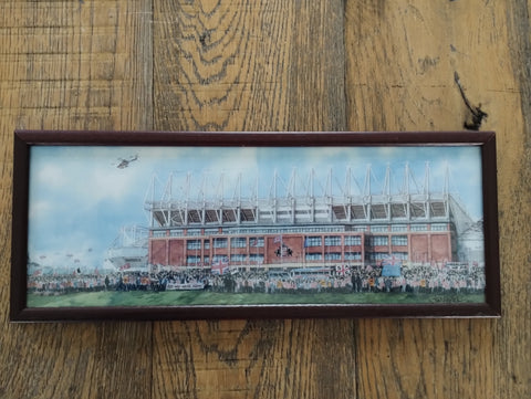 #38 Framed Stadium of Light - Red & White Army Picture