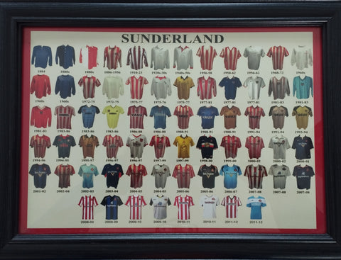 #41 Sunderland Shirt history 1884-2012