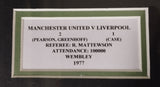 #51 Framed Silver Jubilee Cup final Liverpool vs Manchester Picture