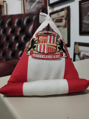 Sunderland Red and White Phone Bean Bag Cushion