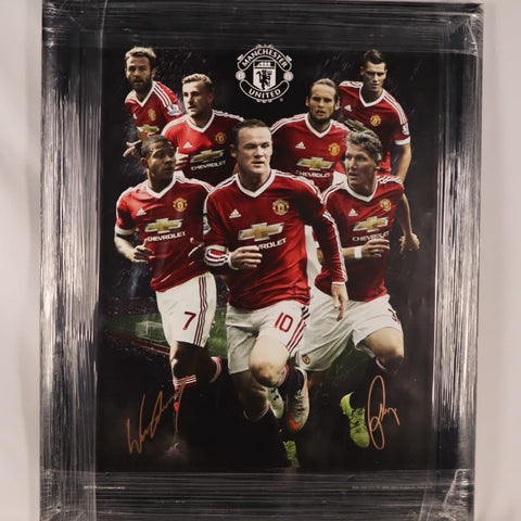 #19 Framed Manchester United 2015/2016 Season Picture *SIGNED*