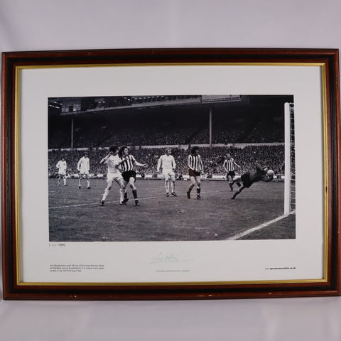 Framed 1973 Jimmy Montgomery Double Save 1973 Limited Edition Picture *SIGNED*