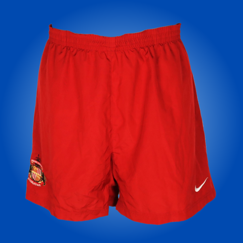 Vintage Sunderland Player Issue Red Nike Training Shorts