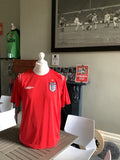 England Away Red Shirt Short Sleeve Medium Size 2004