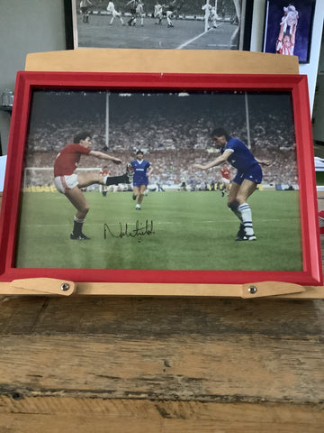 #67 Framed Signed Norman Whiteside 1986 FA Cup Final