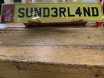 Sunderland Yellow Number Plate