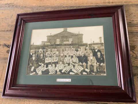 #53 Framed 1897/98 Sunderland Winning Team Gosbeth Racing Park