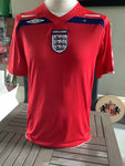 England Away Red Shirt Short Sleeve *Medium* 2008