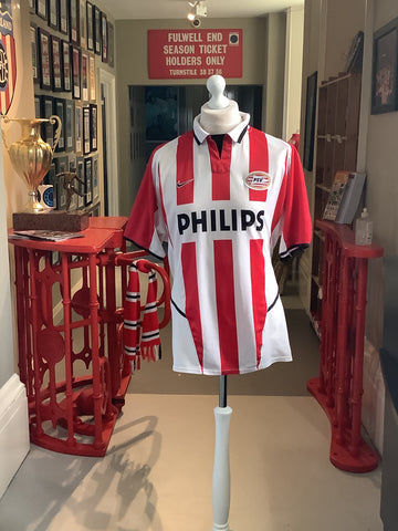PSV Home Shirt Short Sleeve Large 2002/03