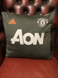 Green Manchester United Training Shirt Cushion