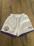 White Manchester City Puma Shorts