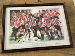 #34 Framed Sunderland AFC 1999/2000 signed