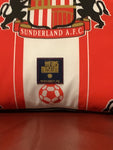 Sunderland Crest Shirt with ball pattern Cushion