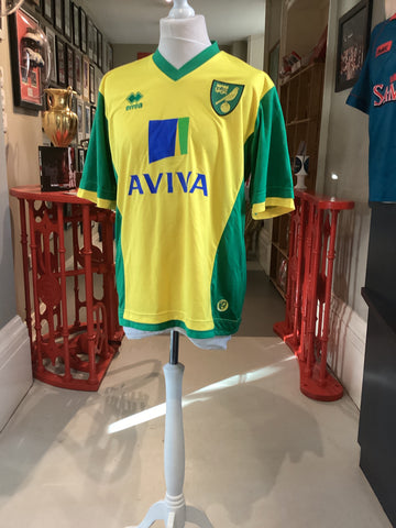 Norwich 2013-14 Home Shirt Large